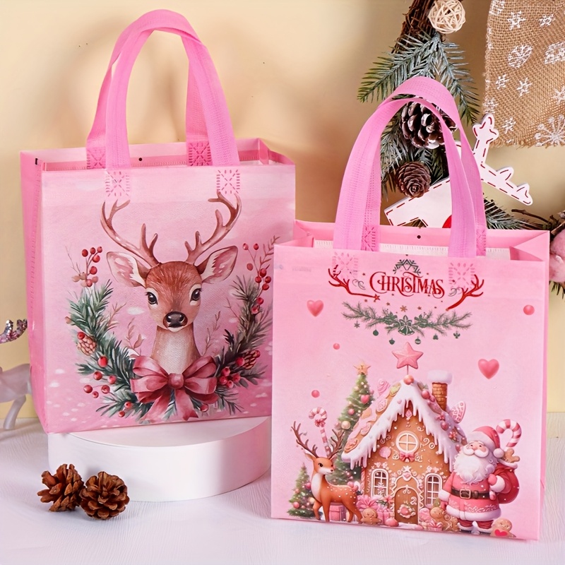 Elk Bugle Call - 4/8 pces sacolas de natal rosa