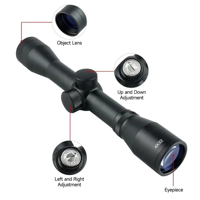 Mira Tática 4x32 1.5-5x32IR 2- - Crossbow Scope Sight avaliação e preço
