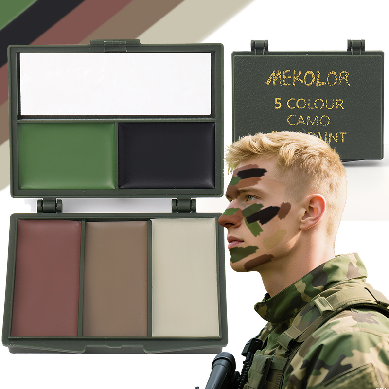 Kit de pintura facial compac d - Camo Face Paint avaliação e preço