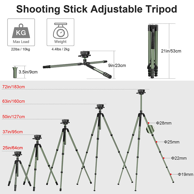 Tripé Profissional Manbily MA- - Outdoor Hunting Videos avaliação e preço
